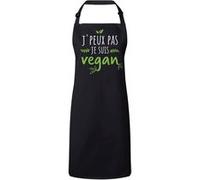 Fabulous Tablier Cuisine Premium Noir J'peux pas je suis Vegan Noir G