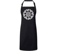 Fabulous Tablier Cuisine Premium Noir Mandala Noir et Blanc Noir G