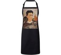 Fabulous Tablier Cuisine Premium Noir Peinture de Frida Kahlo Autoportrait Noir G