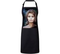 Fabulous Tablier Cuisine Premium Noir Sophia Loren Actrice 2 Noir G