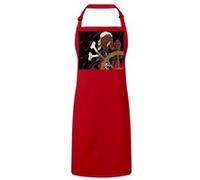 Fabulous Tablier Cuisine Premium Rouge Albator Capitaine De l'Espace Anime Annee 80 Rouge G