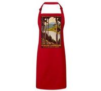 Fabulous Tablier Cuisine Premium Rouge Alsace Lorraine France Affiche Vintage Rouge G