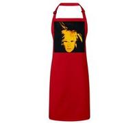 Fabulous Tablier Cuisine Premium Rouge Andy Warhol Autoportrait Pop Art 1986 Rouge G