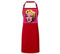 Fabulous Tablier Cuisine Premium Rouge Andy Warhol Portrait Marilyn Monroe Rouge G
