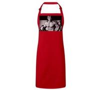 Fabulous Tablier Cuisine Premium Rouge Arnold Schwarzenegger Body Building Noir & Blanc Rouge G
