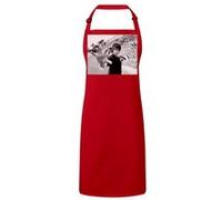 Fabulous Tablier Cuisine Premium Rouge Bruce Lee Noir & Blanc Hong Kong Rouge G