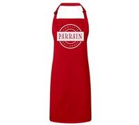 Fabulous Tablier Cuisine Premium Rouge Certifié Parrain de l'Année 2 Rouge G