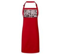 Fabulous Tablier Cuisine Premium Rouge Charlie Chaplin Dictateur Rouge G