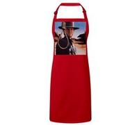 Fabulous Tablier Cuisine Premium Rouge Clint Eastwood Cowboy 1 Rouge G