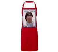 Fabulous Tablier Cuisine Premium Rouge Diego Armando Maradona Rouge G