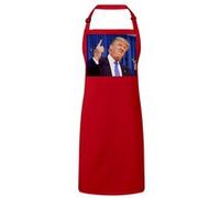 Fabulous Tablier Cuisine Premium Rouge Donald Trump President Usa Doigt Levé Rouge G