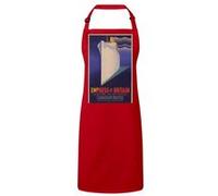 Fabulous Tablier Cuisine Premium Rouge Empress Of Britain Paquebot Art Deco Rouge G
