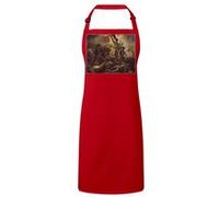 Fabulous Tablier Cuisine Premium Rouge Eugene Delacroix La Liberte Guidant le Peuple Rouge G