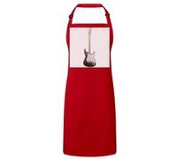 Fabulous Tablier Cuisine Premium Rouge Guitare Eric Clapton Rouge G