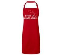 Fabulous Tablier Cuisine Premium Rouge I Don't See Wine Not Rouge G