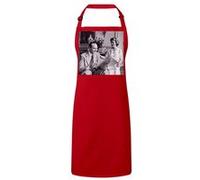 Fabulous Tablier Cuisine Premium Rouge Jacques et Bernadette Chirac Rouge G