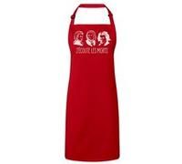 Fabulous Tablier Cuisine Premium Rouge J'écoute les morts Bach Mozart Beethoven Rouge G