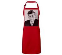 Fabulous Tablier Cuisine Premium Rouge John F. Kennedy JFK President Etats Unis Rouge G