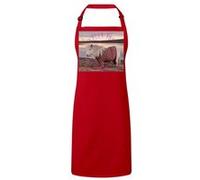 Fabulous Tablier Cuisine Premium Rouge J'Peux Pas J'Ai Poney Shetland Avec un Pull Rouge G