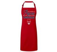 Fabulous Tablier Cuisine Premium Rouge Les Meilleurs Papas n'ont pas de Cheveux Rouge G