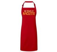 Fabulous Tablier Cuisine Premium Rouge Né Pour La Raclette Rouge G