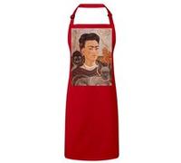 Fabulous Tablier Cuisine Premium Rouge Peinture de Frida Kahlo Autoportrait Rouge G