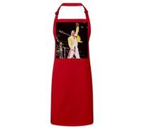 Fabulous Tablier Cuisine Premium Rouge Queen Freddie Mercury Wembley Veste Jaune Rouge G