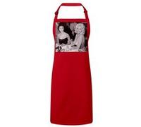 Fabulous Tablier Cuisine Premium Rouge Sophia Loren et Jayne Mansfield Actrices Rouge G
