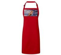 Fabulous Tablier Cuisine Premium Rouge Tete de Girafe Afrique Savane Ciel Bleu Rouge G
