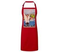 Fabulous Tablier Cuisine Premium Rouge Thonon Lac Montagne Affiche Vintage Rouge G