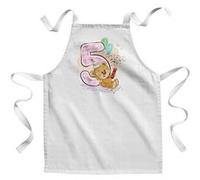 Fabulous Tablier Enfant Cuisine 5 ans Anniversaire Illustration Ourson - Qualité Premium 100% Coton Blanc G
