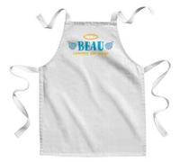 Fabulous Tablier Enfant Cuisine Beau Comme un Ange - Qualité Premium 100% Coton Blanc G
