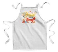 Fabulous Tablier Enfant Cuisine Bernadette Maman Renard - Qualité Premium 100% Coton Blanc G