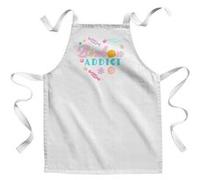 Fabulous Tablier Enfant Cuisine Bonbon Addict - Qualité Premium 100% Coton Blanc G