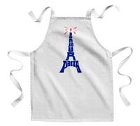 Fabulous Tablier Enfant Cuisine Bonjour Paris - Qualité Premium 100% Coton Blanc G