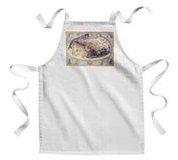 Fabulous Tablier Enfant Cuisine Carte De Ptolemée - Qualité Premium 100% Coton Blanc G