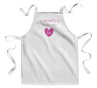 Fabulous Tablier Enfant Cuisine Chez Mamie Tout Est Permis Love - Qualité Premium 100% Coton Blanc G