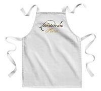 Fabulous Tablier Enfant Cuisine Da Vinci Signature - Qualité Premium 100% Coton Blanc G