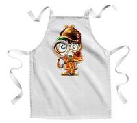 Fabulous Tablier Enfant Cuisine Detective Conan - Qualité Premium 100% Coton Blanc G
