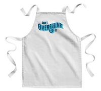 Fabulous Tablier Enfant Cuisine Don't Overthink It - Qualité Premium 100% Coton Blanc G