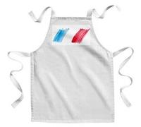 Fabulous Tablier Enfant Cuisine Drapeau France Peinture - Qualité Premium 100% Coton Blanc G