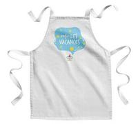 Fabulous Tablier Enfant Cuisine Enfin Les Vacances - Qualité Premium 100% Coton Blanc G