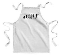 Fabulous Tablier Enfant Cuisine Evolution Tir à l'Arc - Qualité Premium 100% Coton Blanc G
