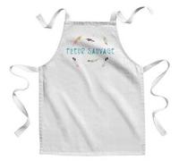 Fabulous Tablier Enfant Cuisine Fleur Sauvage - Qualité Premium 100% Coton Blanc G