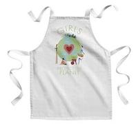 Fabulous Tablier Enfant Cuisine Girls Protect The Planet - Qualité Premium 100% Coton Blanc G