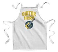 Fabulous Tablier Enfant Cuisine Guitar Hero Rock - Qualité Premium 100% Coton Blanc G