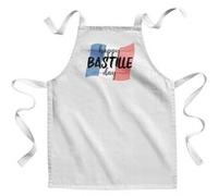 Fabulous Tablier Enfant Cuisine Happy Bastille Day 14 Juillet - Qualité Premium 100% Coton Blanc G