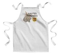Fabulous Tablier Enfant Cuisine Hautes Pyrénées carte ancienne - Qualité Premium 100% Coton Blanc G