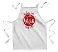 Fabulous Tablier Enfant Cuisine I Love You to the Moon and Back - Qualité Premium 100% Coton Blanc G