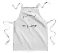 Fabulous Tablier Enfant Cuisine Je Vous Emmerde Je Suis une Princesse - Qualité Premium 100% Coton Blanc G